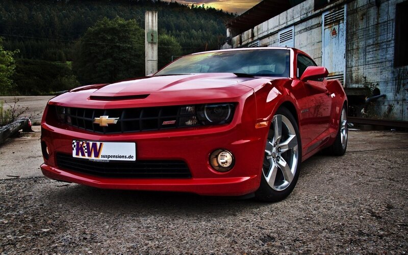 Red Chevrolet Camaro SS