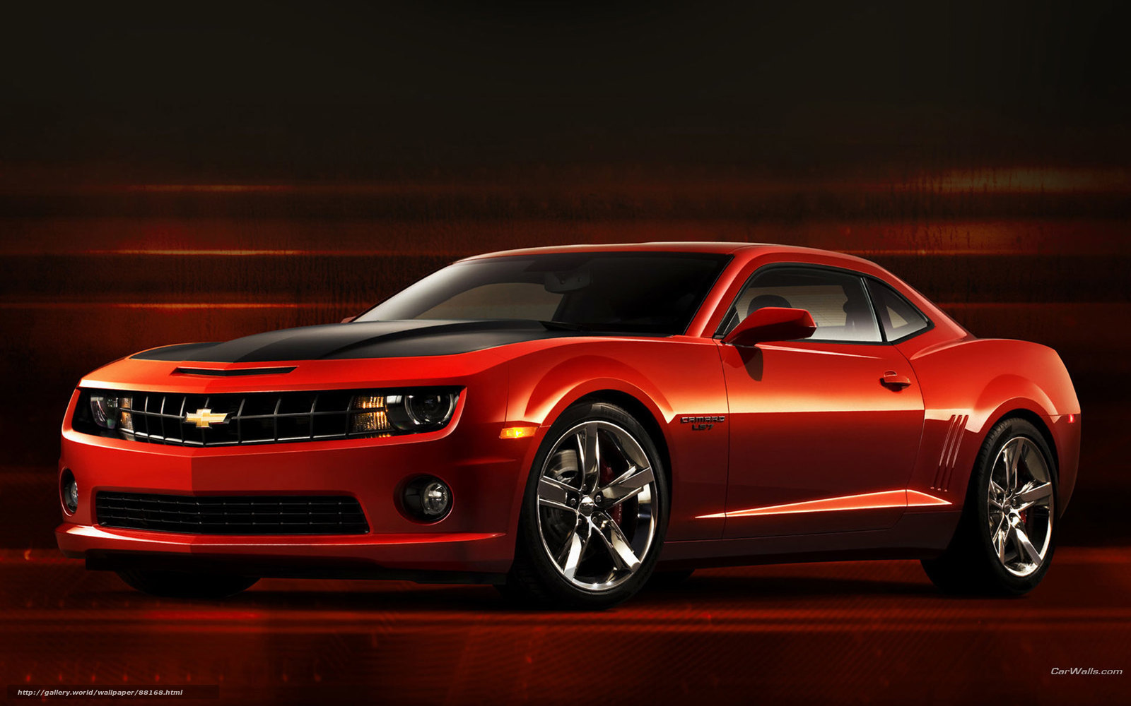 Red Chevrolet Camaro SS