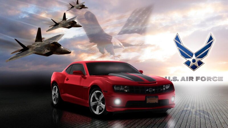 Red Chevrolet Camaro
