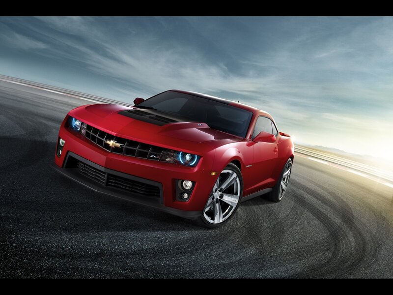 Red Chevrolet Camaro ZL1