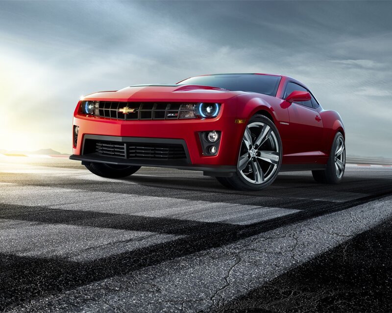 Red Chevrolet Camaro ZL1