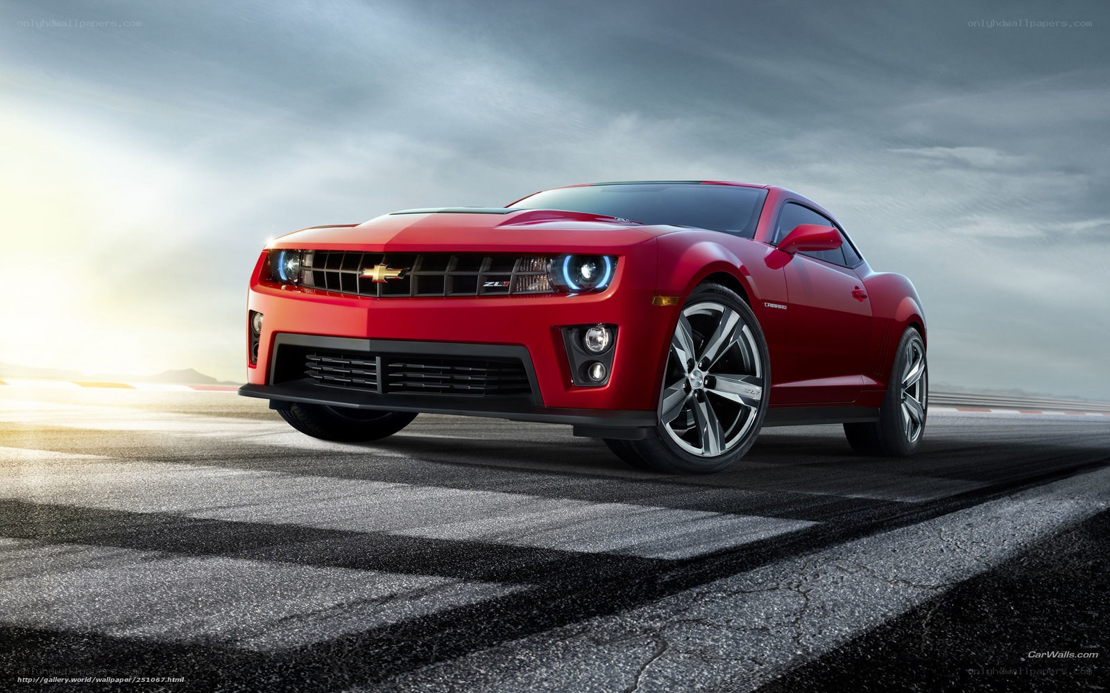 Red Chevrolet Camaro ZL1