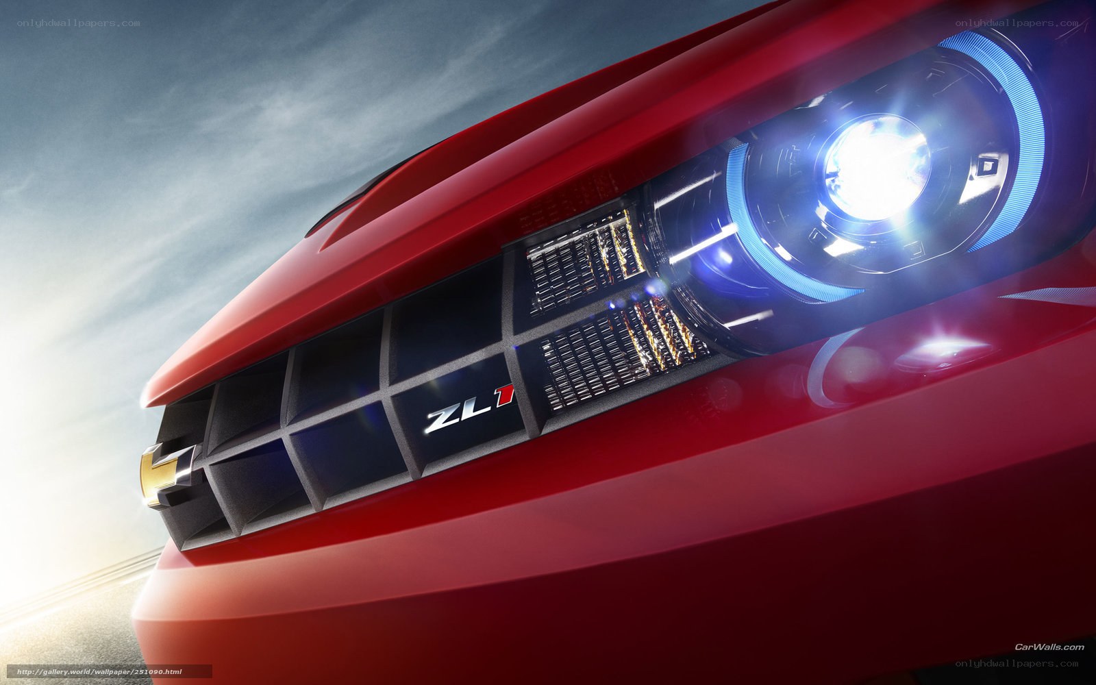 Red Chevrolet Camaro ZL1