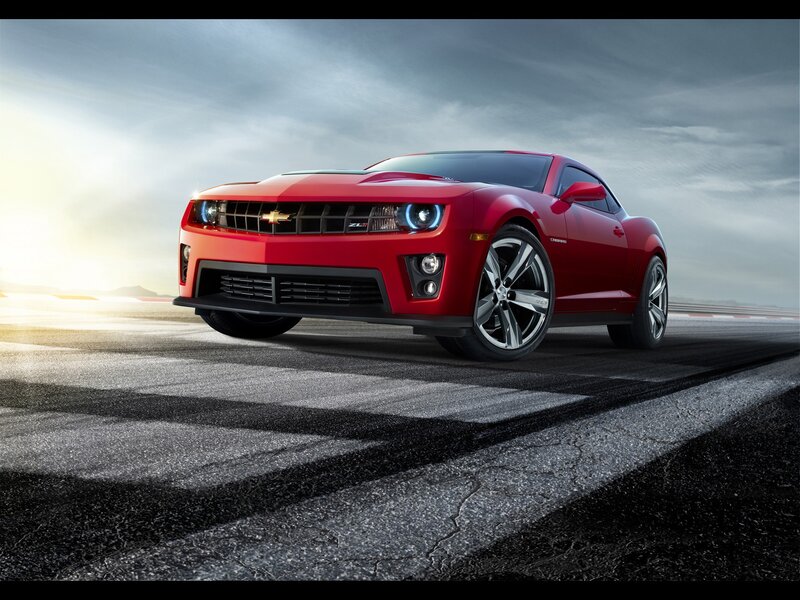 Red Chevrolet Camaro ZL1