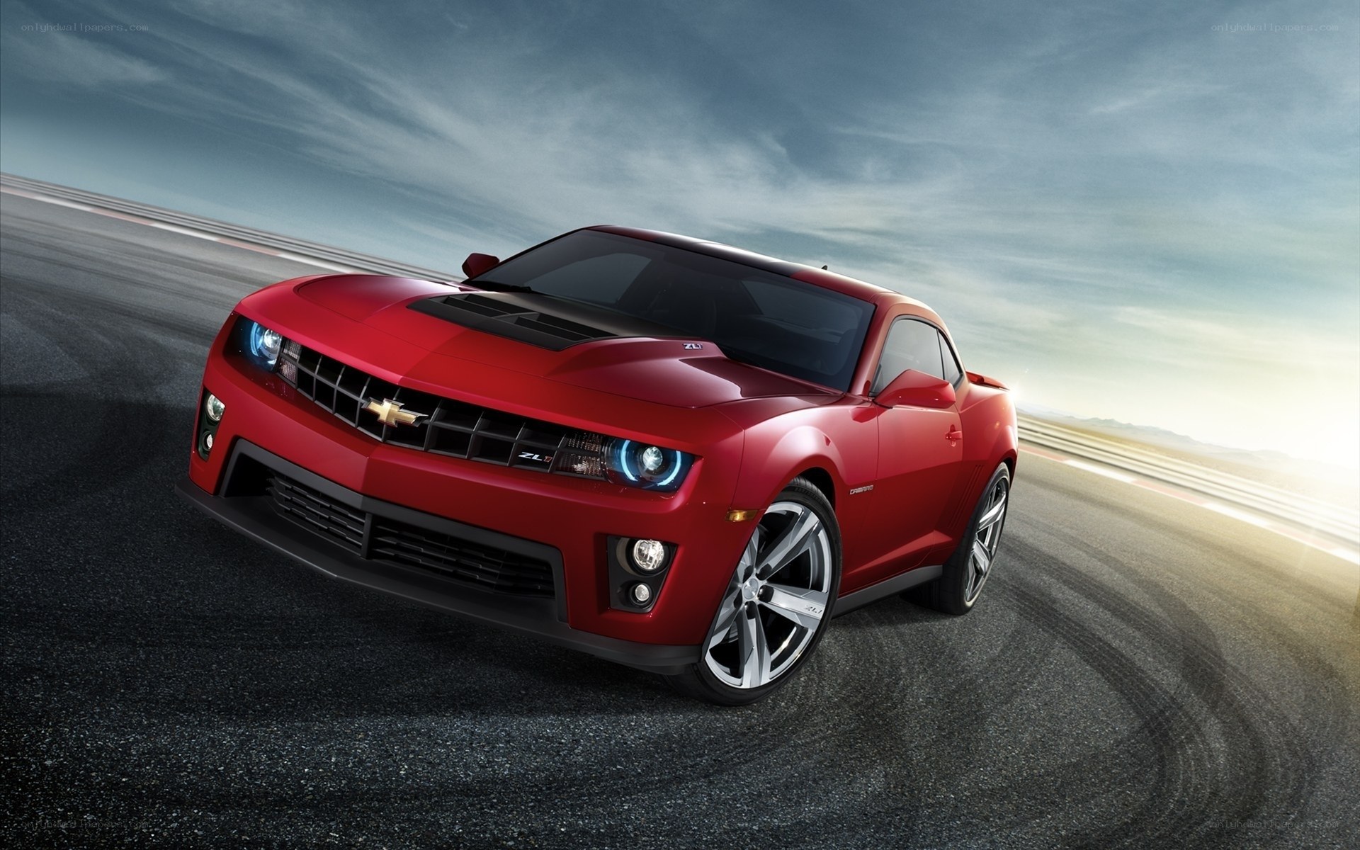 Red Chevrolet Camaro ZL1