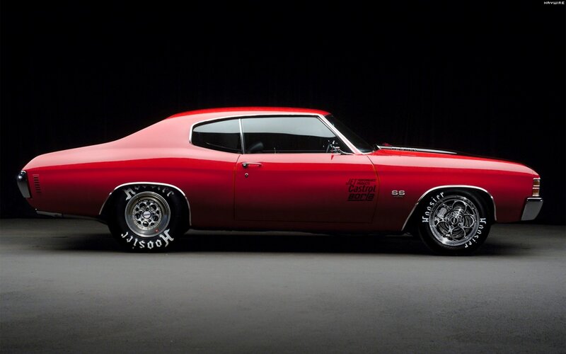 Red Chevrolet Chevelle — Dramatic