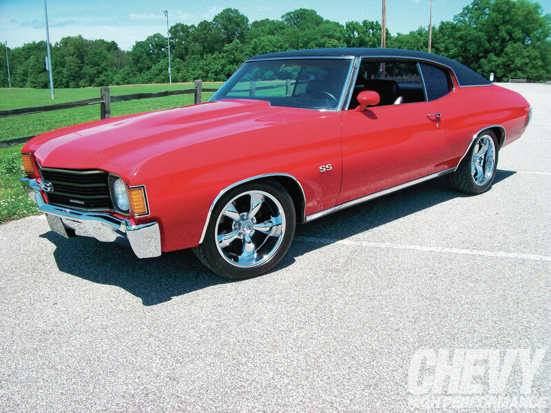Red Chevrolet Chevelle Ss — Calm, Afternoon, Photograph, Car