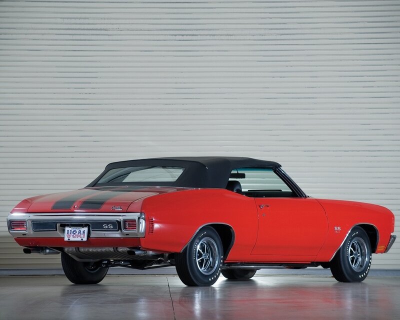Red Chevrolet Chevelle SS Convertible