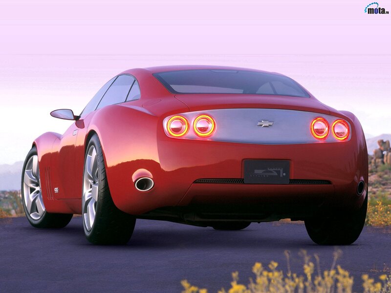 red chevrolet concept car