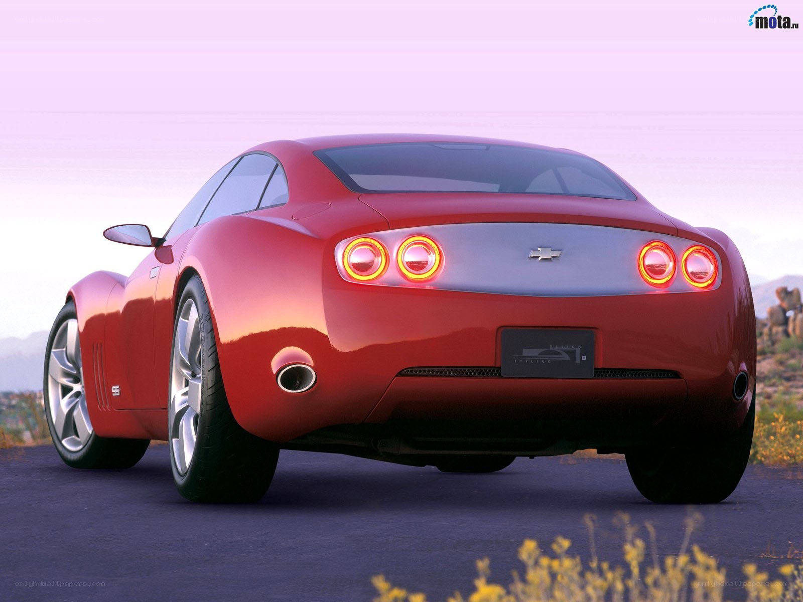 red chevrolet concept car