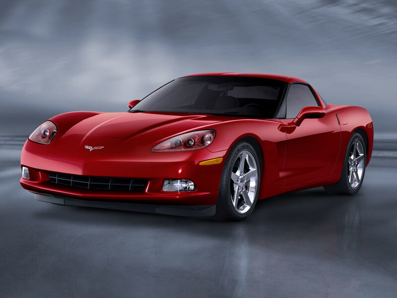 Red Chevrolet Corvette sports car