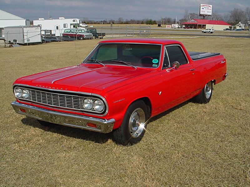 Red Chevrolet El Camino — Calm, Afternoon, Photograph