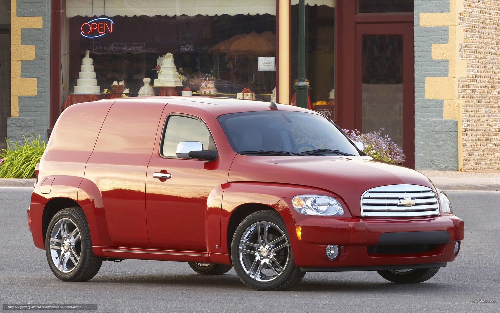 Red Chevrolet HHR Van