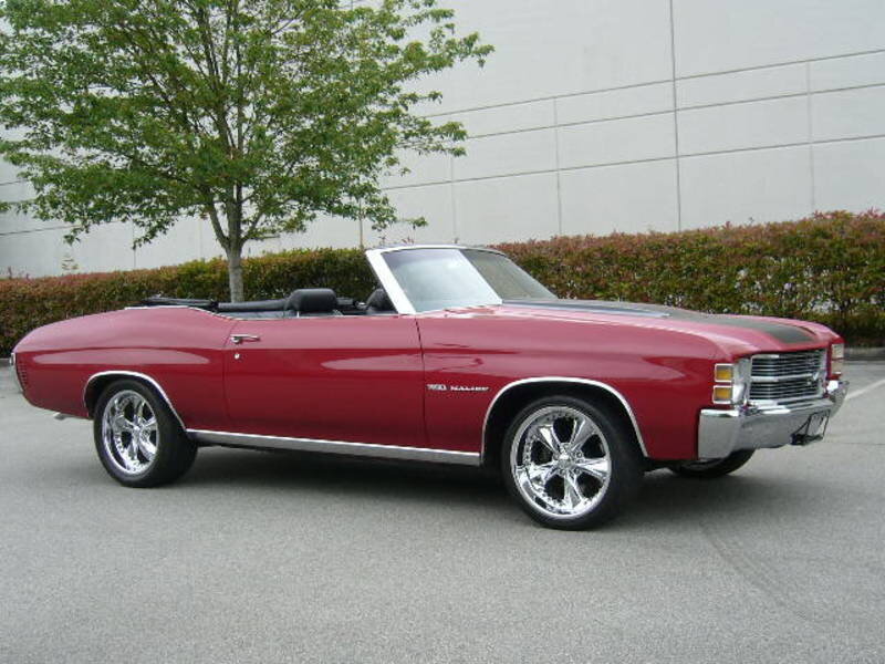 red chevrolet malibu convertible