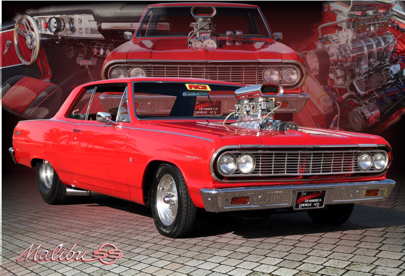 Red Chevrolet Malibu