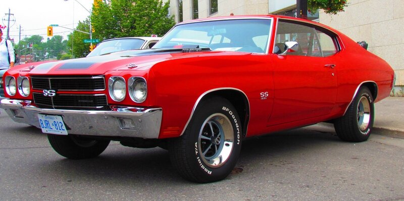 Red Chevrolet Muscle Car — Calm, Afternoon