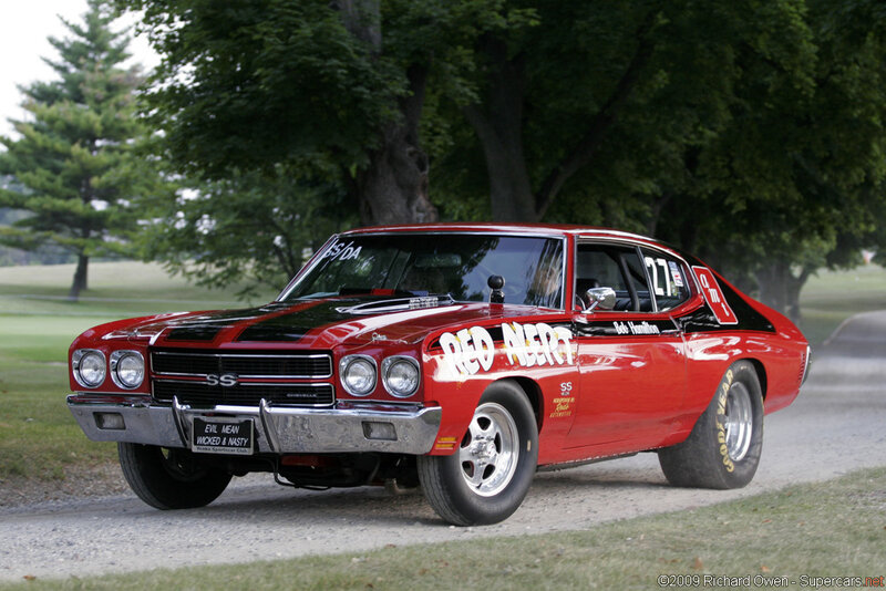 Red Chevrolet Muscle Car — Calm