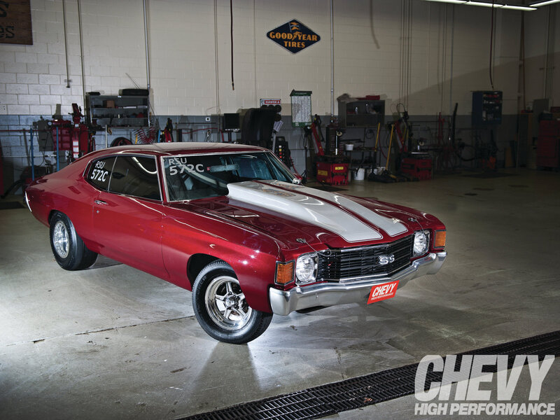 Red Chevrolet Muscle Car — Dramatic