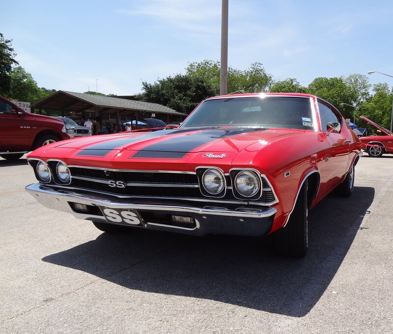 Red Chevrolet Muscle Car — Outdoor