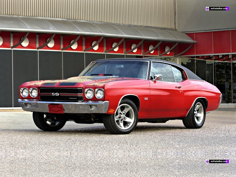 Red Chevrolet Muscle Car — Showcase, Afternoon, Photograph