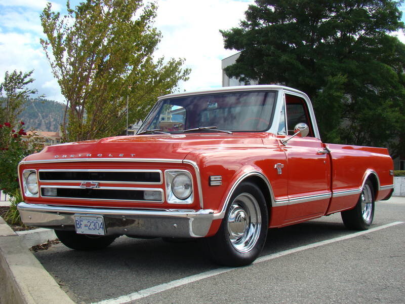 Red Chevrolet Pickup Truck — Calm