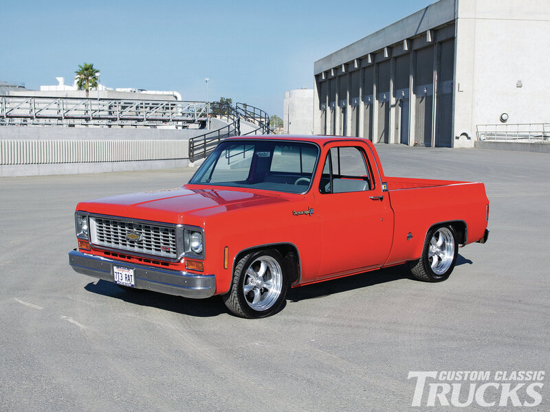 Red Chevrolet Pickup Truck — Clear