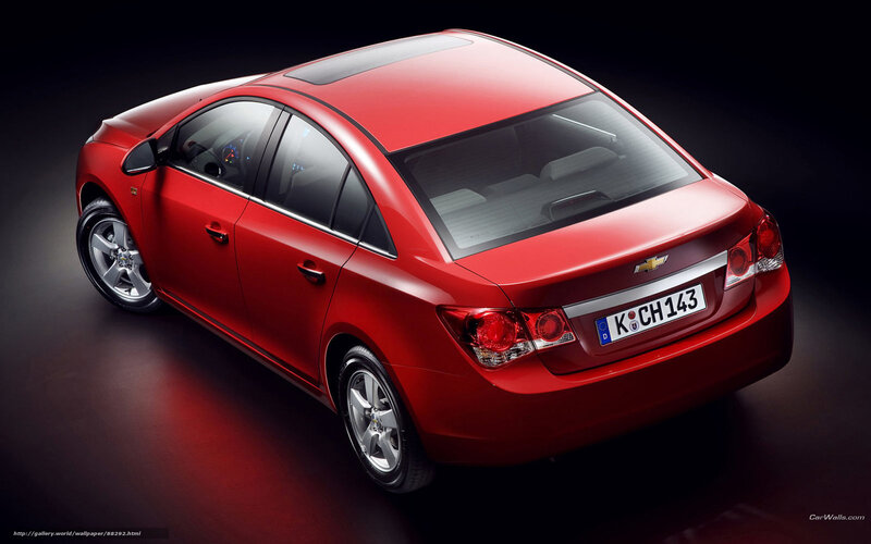 Red Chevrolet Sedan — Dramatic