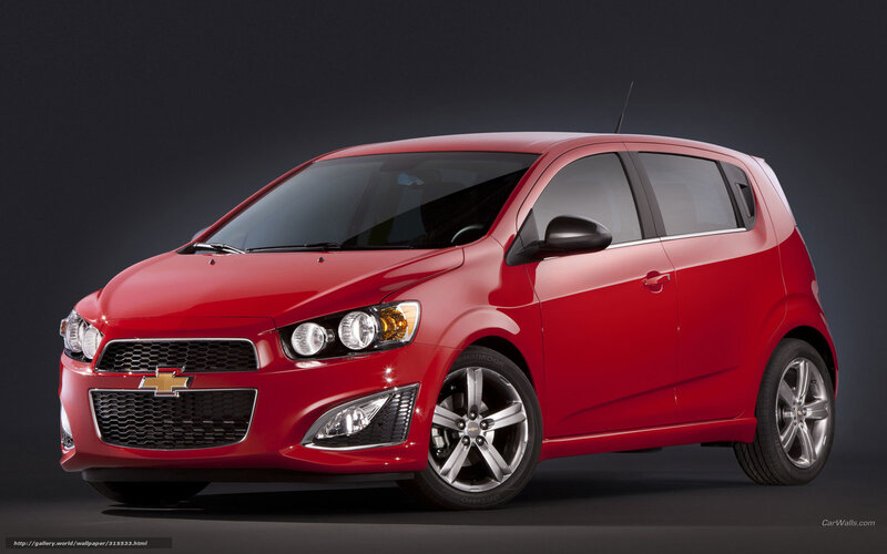 Red Chevrolet Sonic Hatchback
