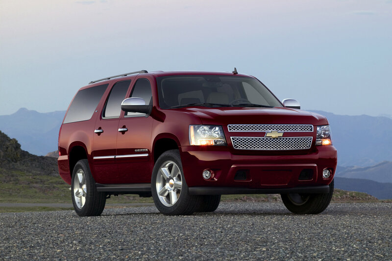 Red Chevrolet Suburban