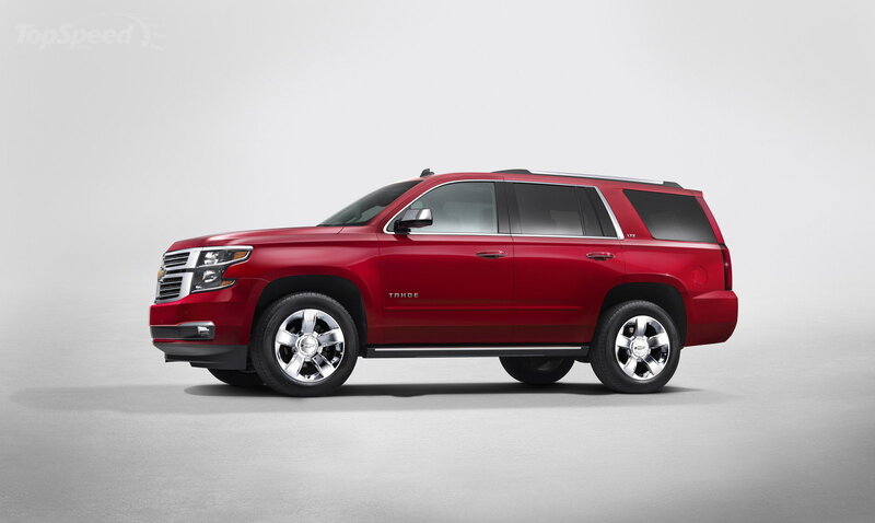 Red Chevrolet Tahoe Suv
