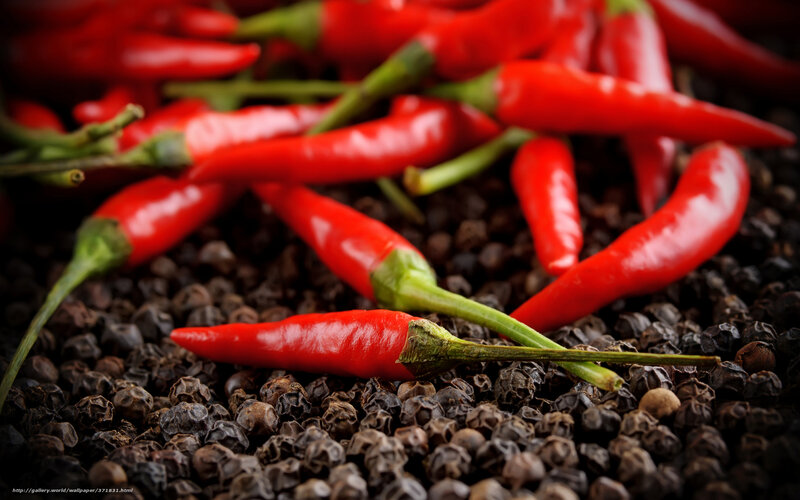 Red Chili Peppers — Dramatic, Photograph