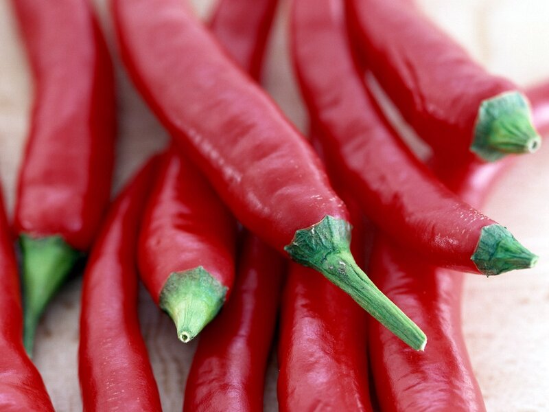 Red chili peppers