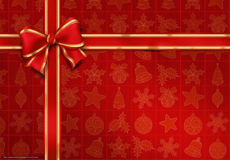 Red Christmas gift background