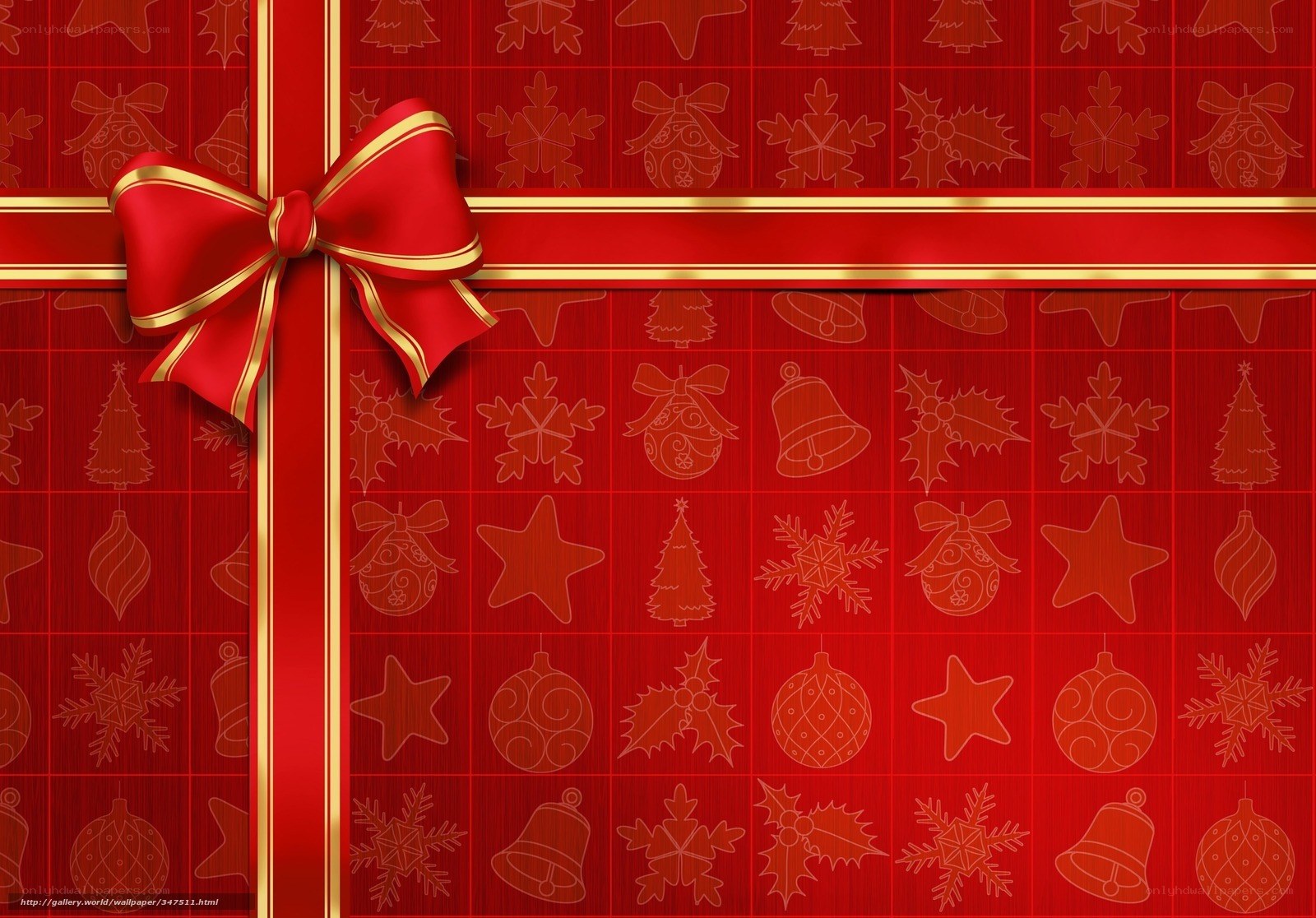 Red Christmas gift background