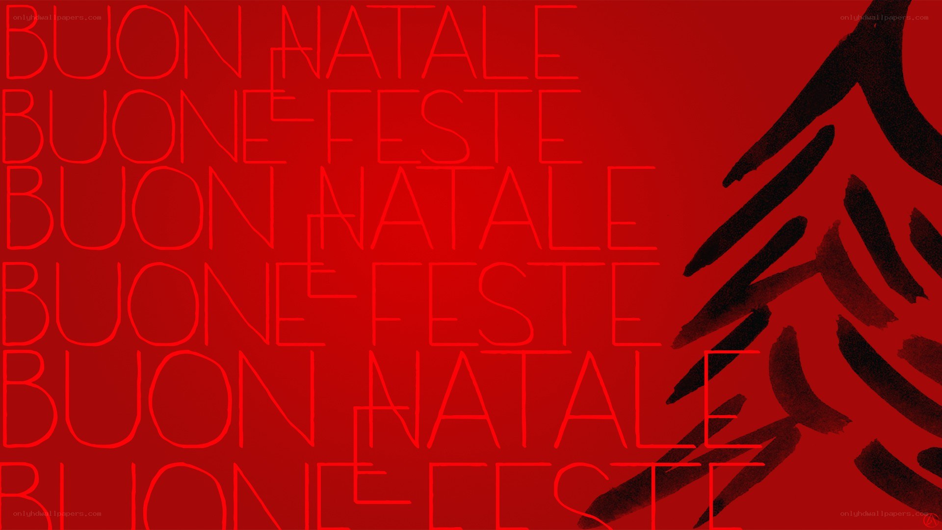 Red Christmas greeting design