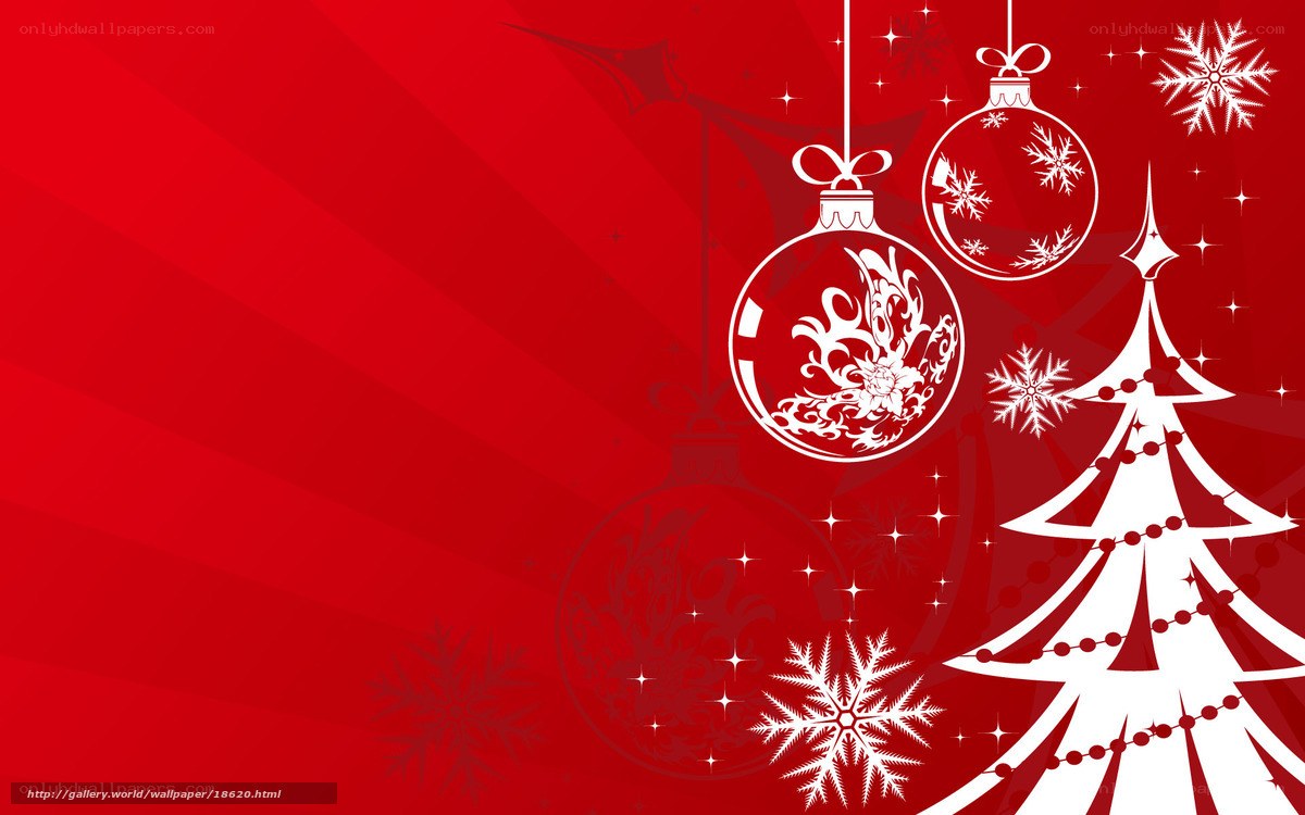 Red Christmas holiday background