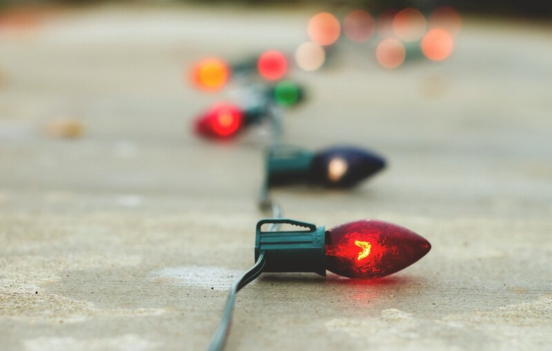 Red Christmas Light
