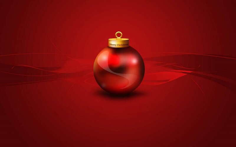 Red Christmas ornament