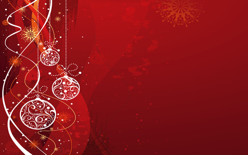 Red Christmas ornament design
