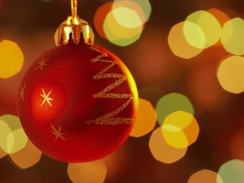 Red Christmas Ornament — Festive