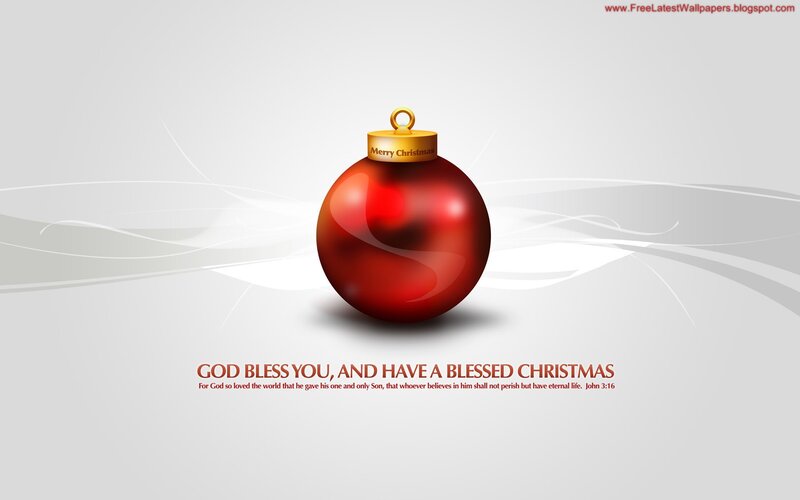 Red Christmas Ornament — Peaceful