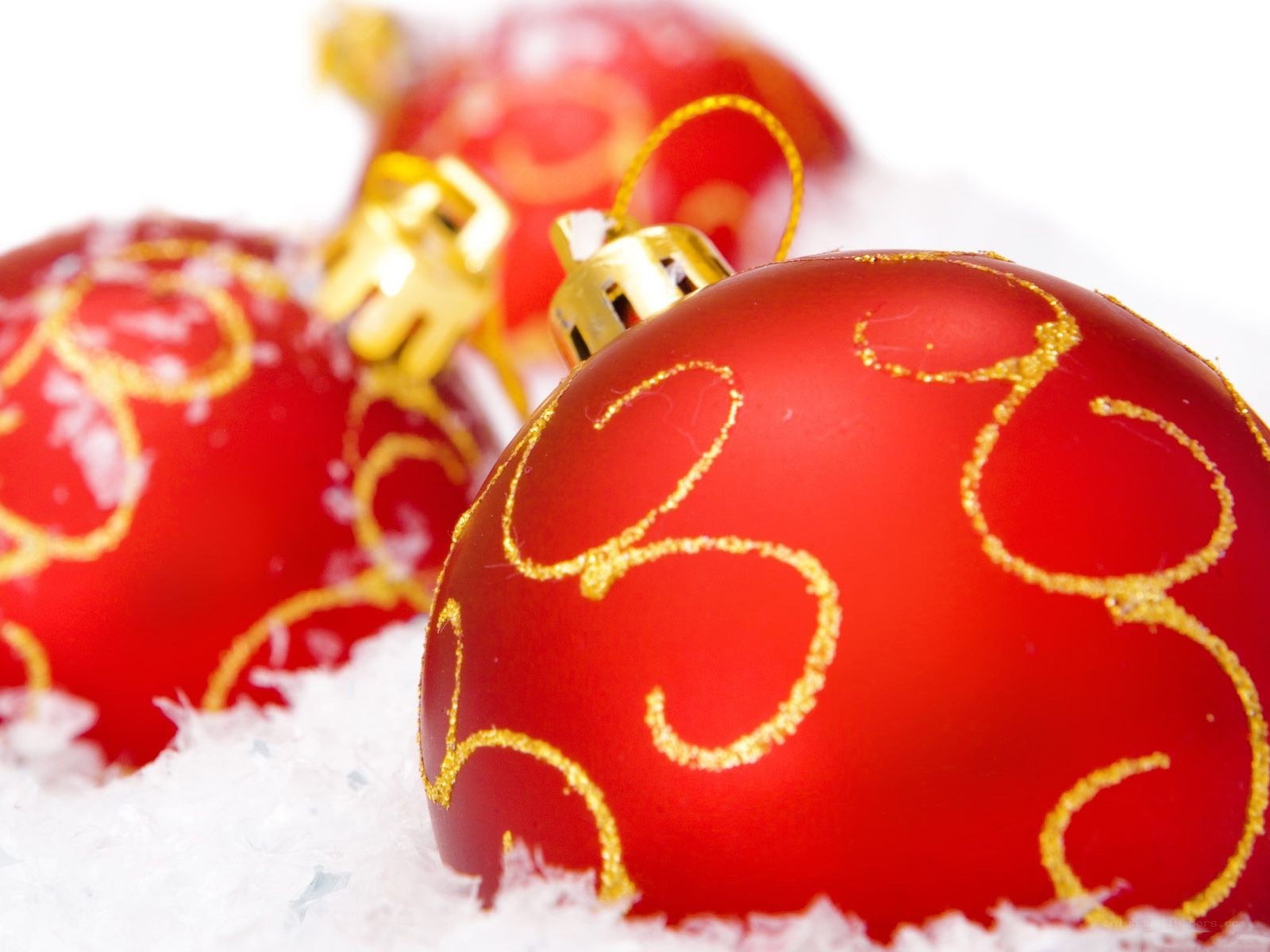 Red Christmas ornaments