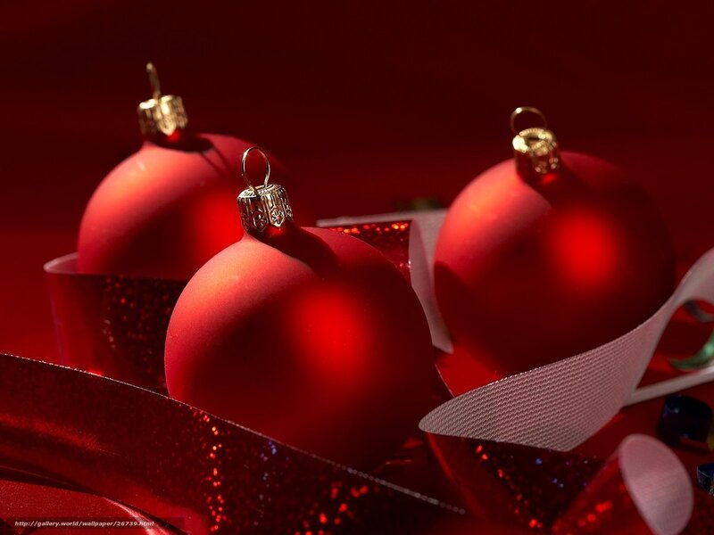 Red Christmas Ornaments — Dramatic