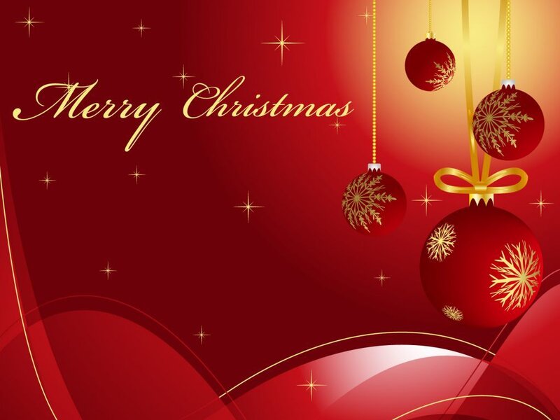 Red Christmas Ornaments — Festive, Winter, Vector Art