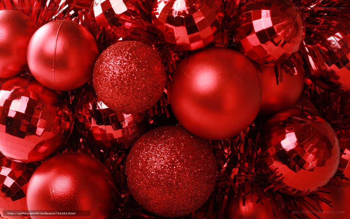 Red Christmas ornaments