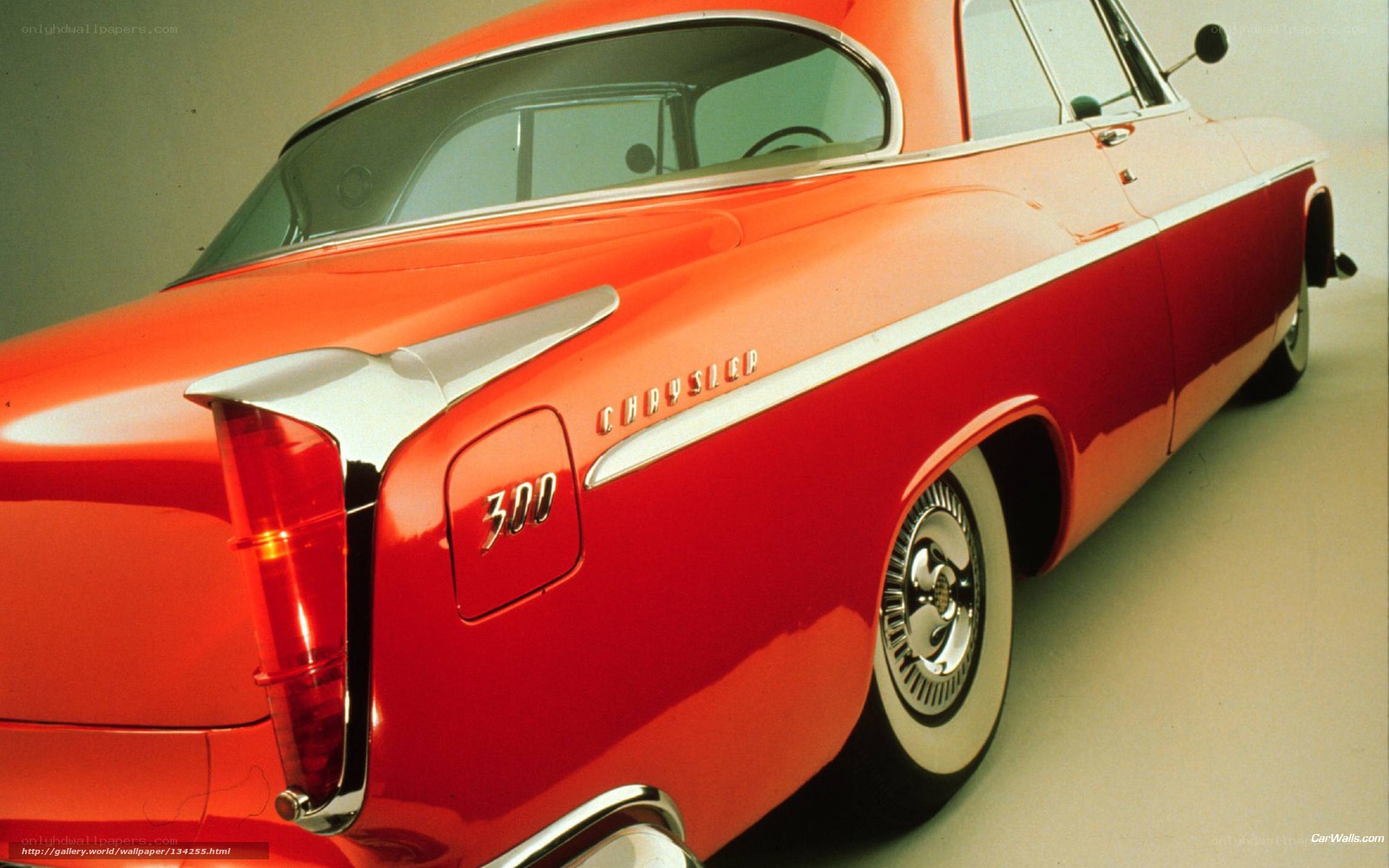 Red Chrysler 300 classic car
