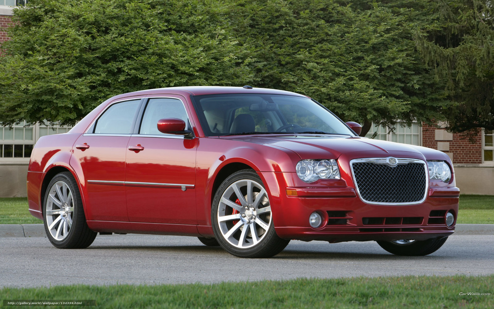 Red Chrysler 300 sedan