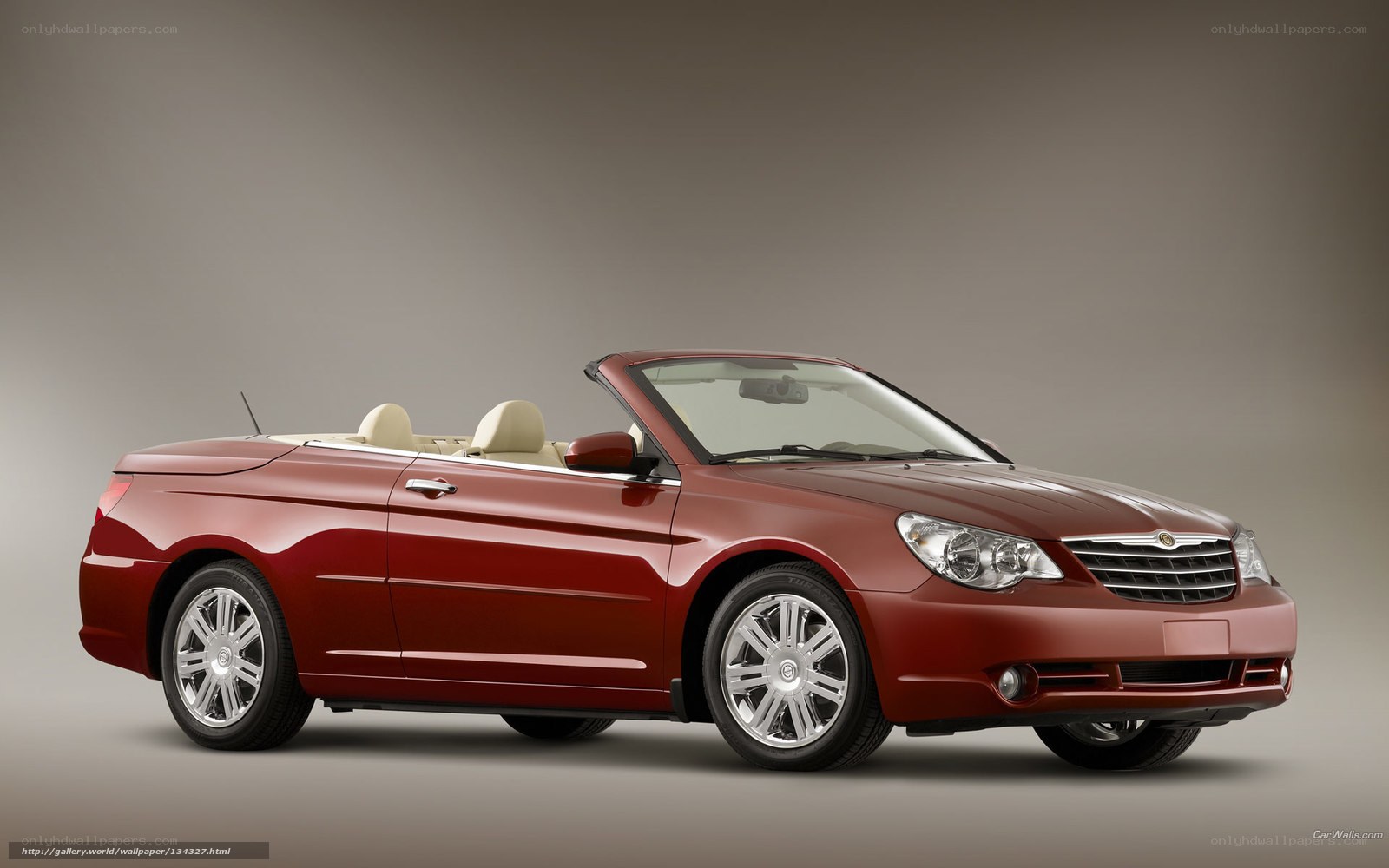 Red Chrysler Sebring Convertible