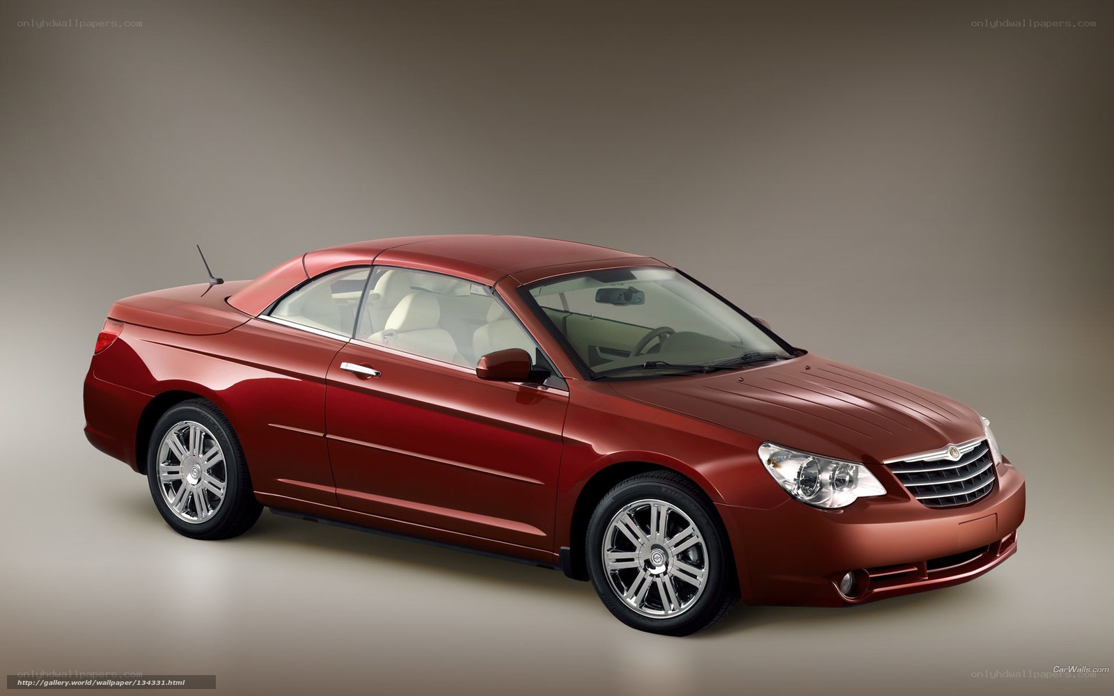 Red Chrysler Sebring Convertible
