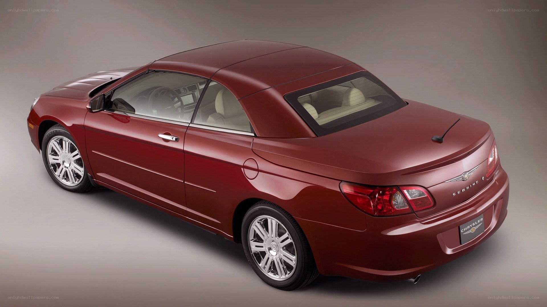 red chrysler sebring convertible